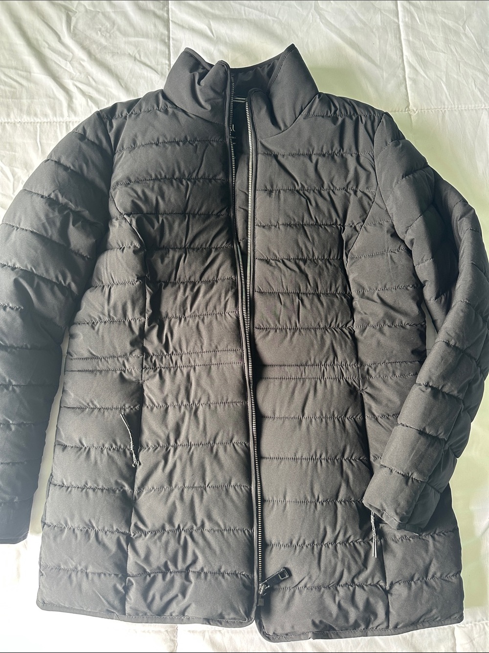 Nautica Black Quilted Puffer Coat